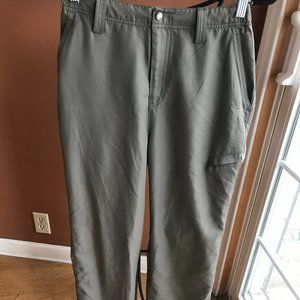 POLAR STAR MEN CHINO PANT SIZE LARGE DARK OLIVE COLOR COMFORT WAISTBAND